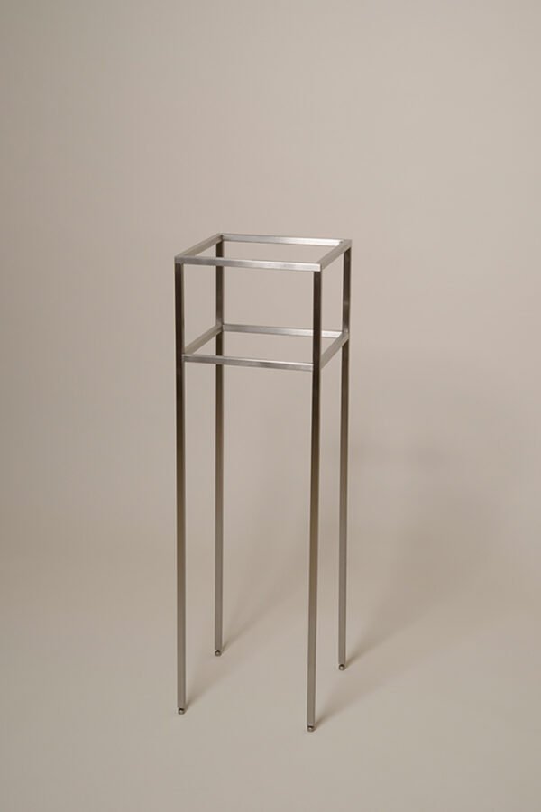 Unique, Custom-Made Contemporary Design Stainless Steel Table, Contemporary Collectible Design Adjustable feet
